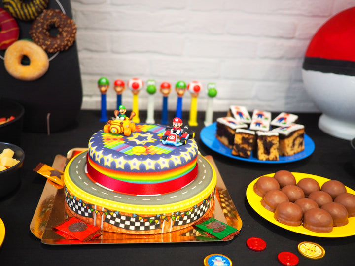 Mario Kart® sur gâteau piste de course à 2 étages