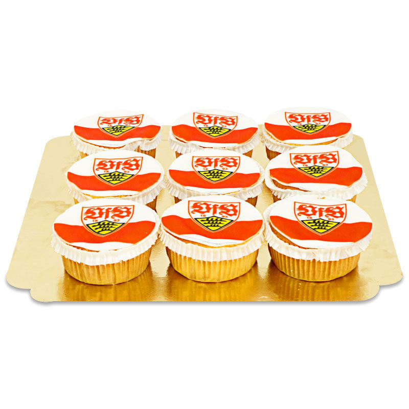 Cupcakes VfB Stuttgart (9 pièces)