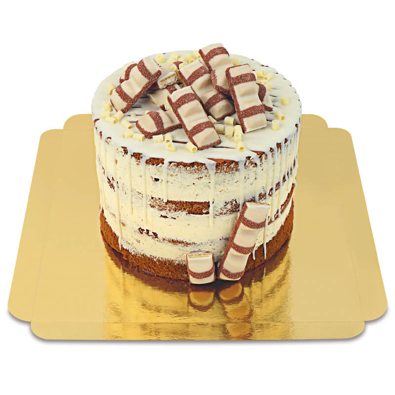 Gâteau avec barres de kinder bueno White®