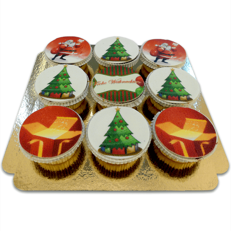 Cupcakes de Noël (9 pièces)