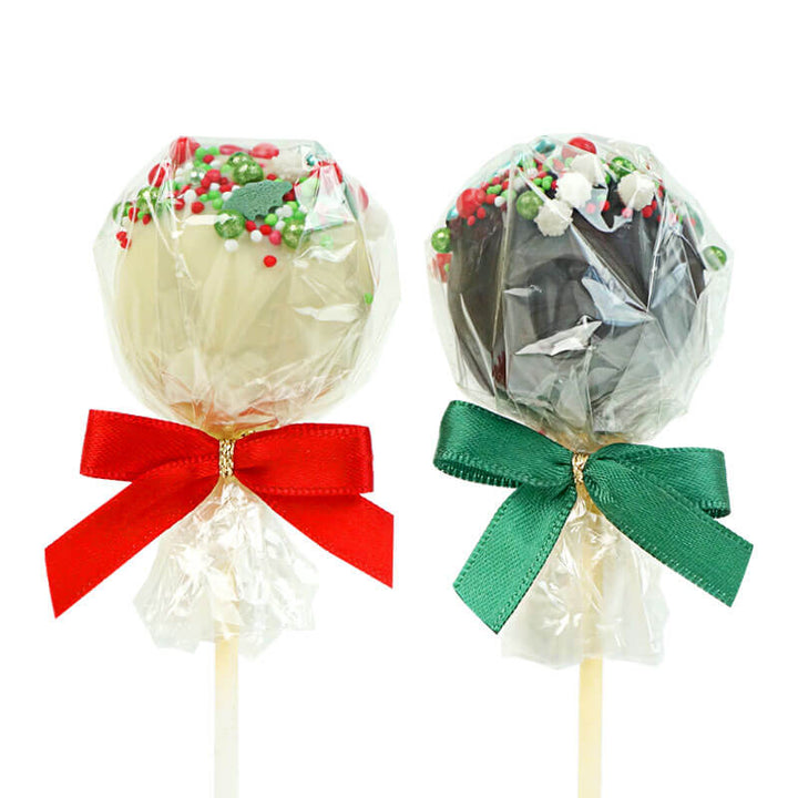 Cake-Pops de Noël avec vermicelles rouges et verts (12 pièces)