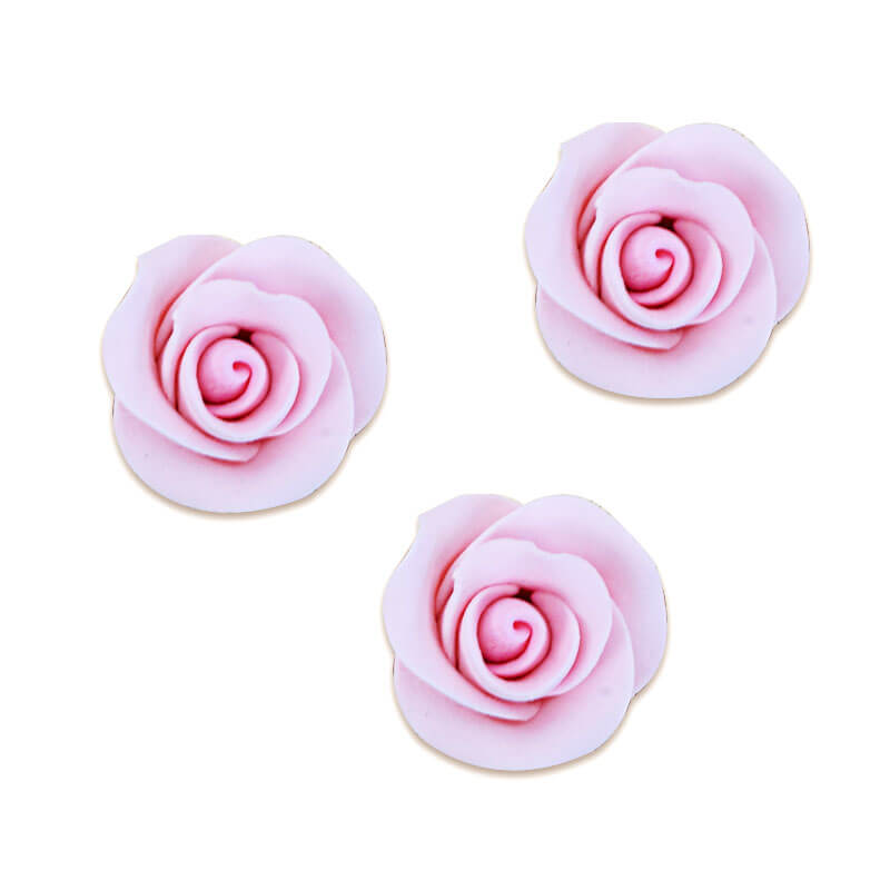 Rose - rose pâle, 28 mm (3 pièces)